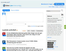 Tablet Screenshot of antwoorden.zeker.com